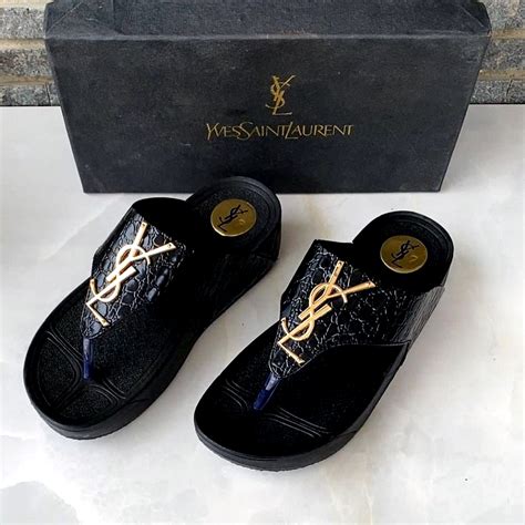 ysl flip flops replica|yves saint laurent slides.